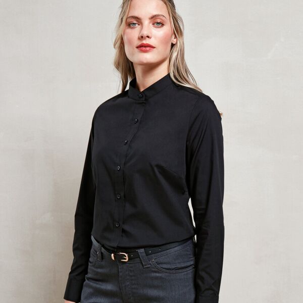 Women&#39;s banded collar &#39;grandad&#39; shirt Thumbnail