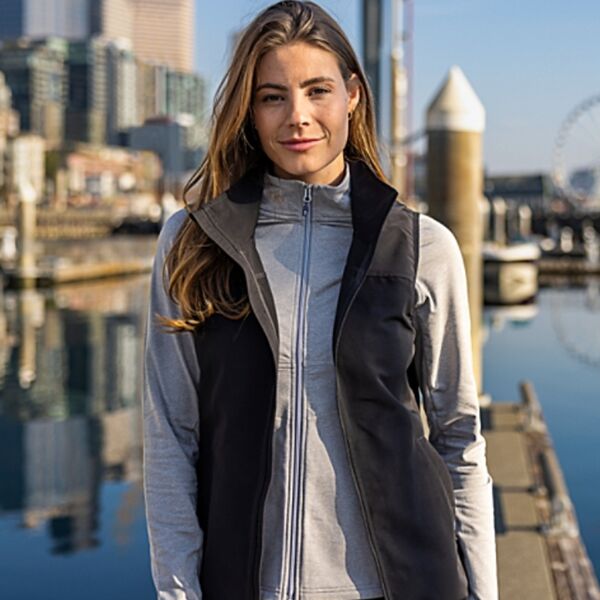 Cutter &amp; Buck Charter Eco Recycled Full-Zip Womens Vest Thumbnail