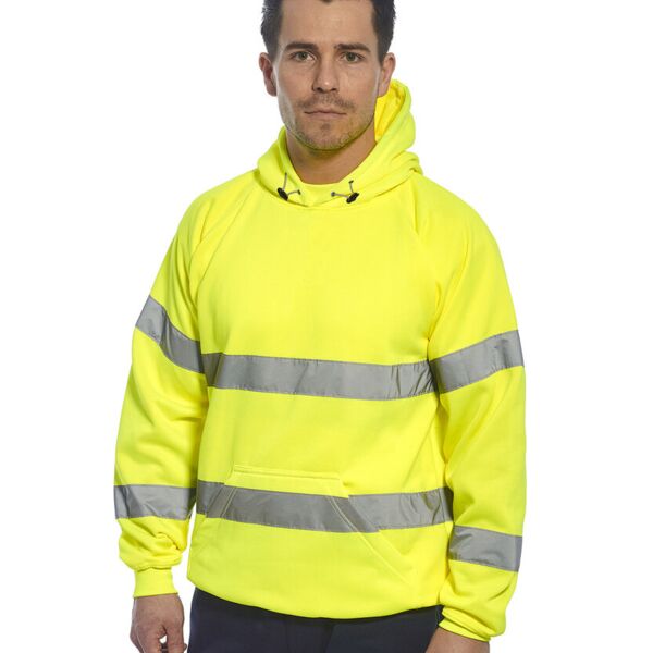 Hi-vis hooded sweatshirt (B304) Thumbnail