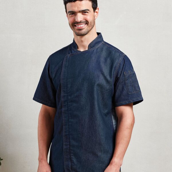 Chef&#39;s zip-close short sleeve jacket Thumbnail