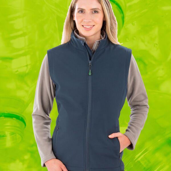 Ladies&#39; Recycled 2-Layer Printable Softshell Bodywarmer Thumbnail