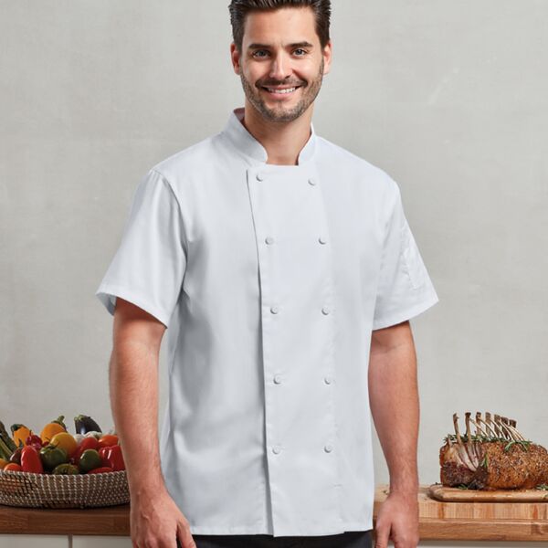 Premier Coolchecker® Short Sleeve Chef's Jacket Thumbnail