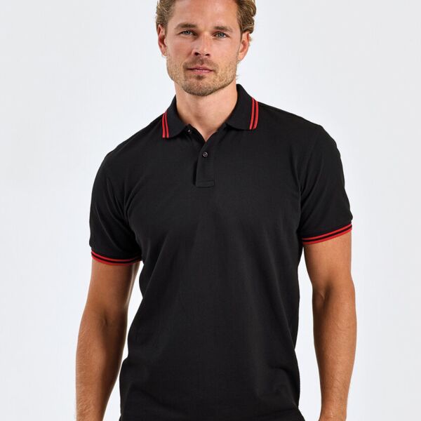 Men&#39;s classic fit tipped polo Thumbnail